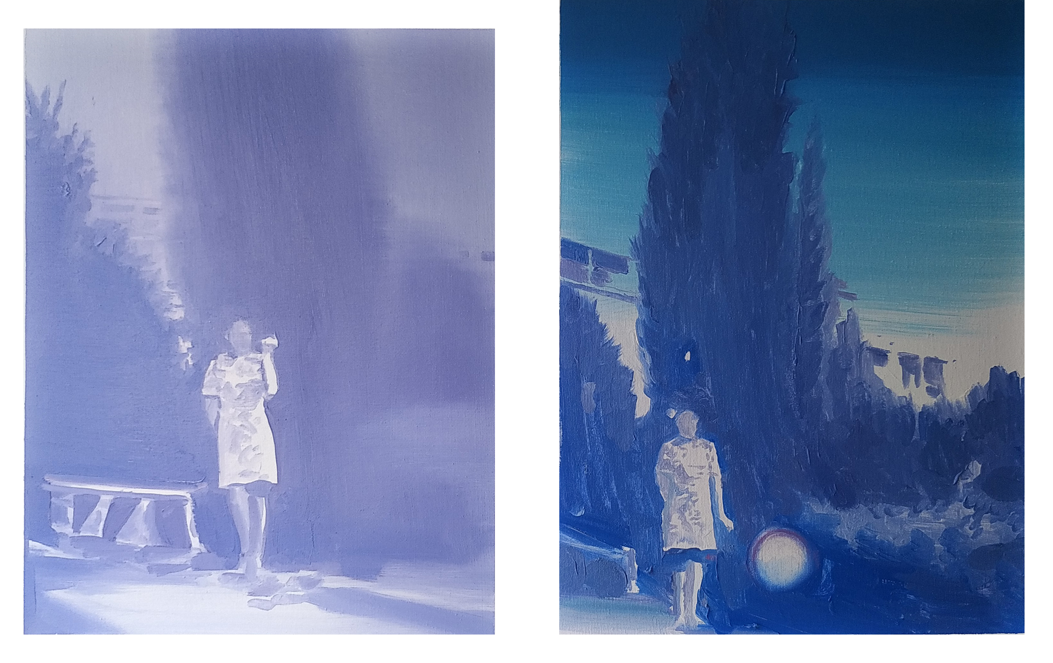 Woman under Cypress, 2022