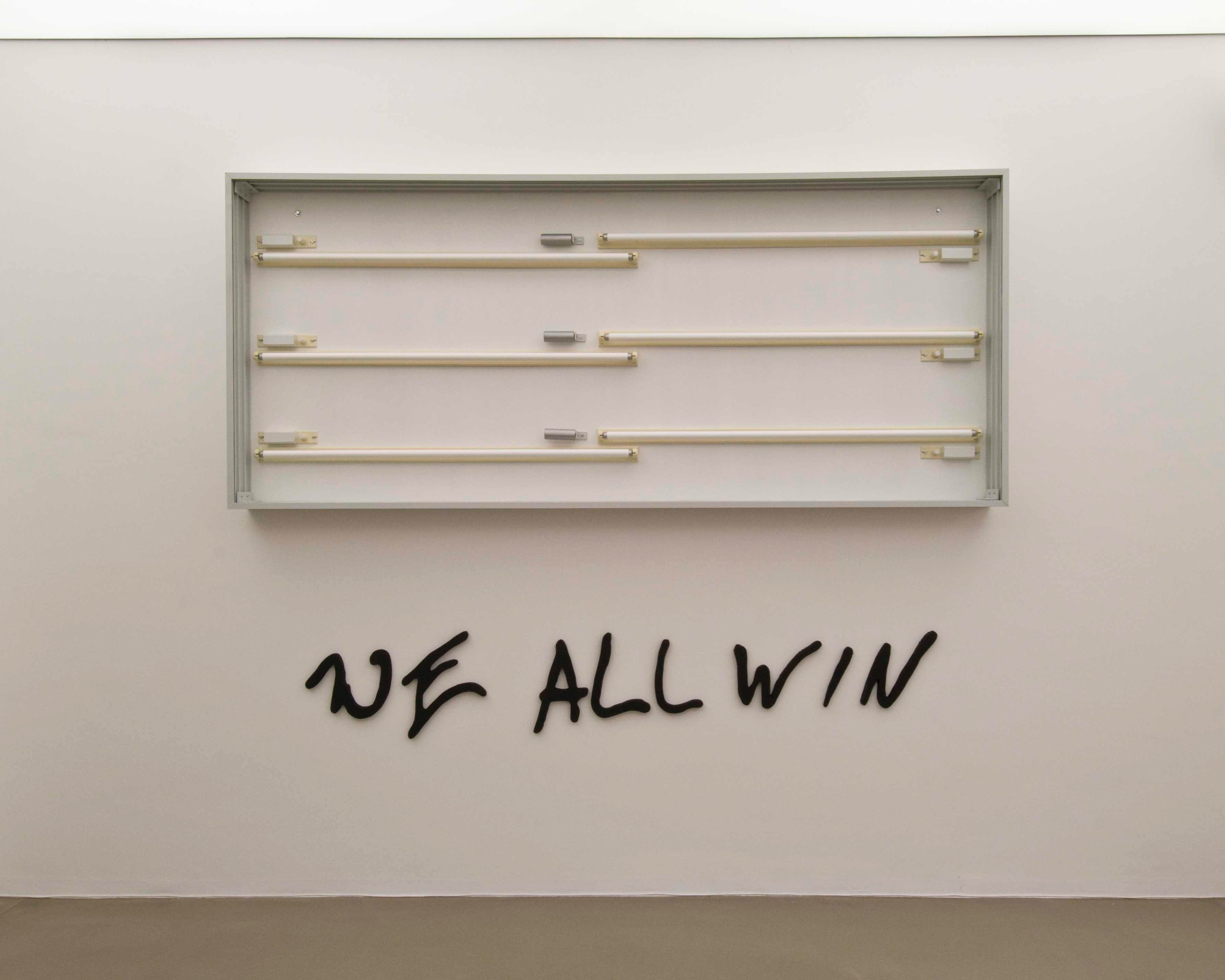 Leuchtkästen (We all win, but in Time), 2004