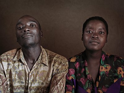Kennedy Henk and Efrida Henock. Petros Village, Malawi, 2006