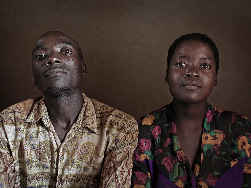 Kennedy Henk and Efrida Henock. Petros Village, Malawi, 2006