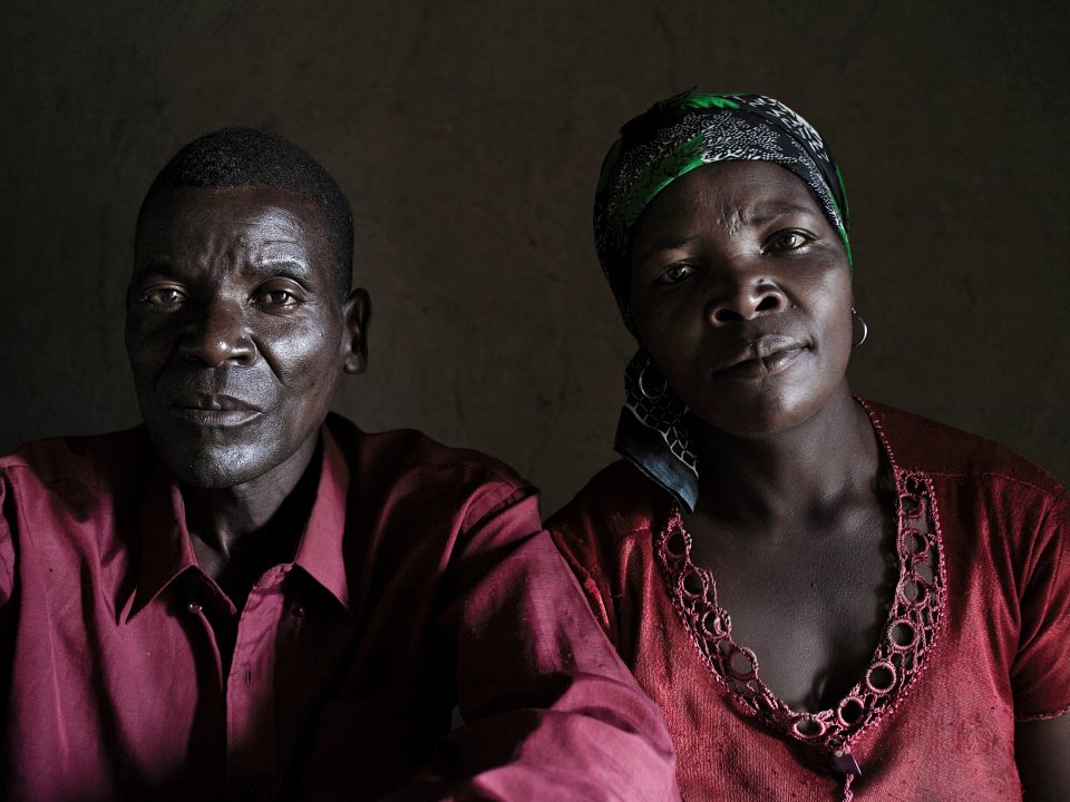 Petros James and Enelesi James. Petros Village, Malawi, 2006