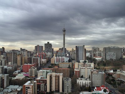 View of Hillbrow looking north from the roof of the Mariston Hotel, 2004
