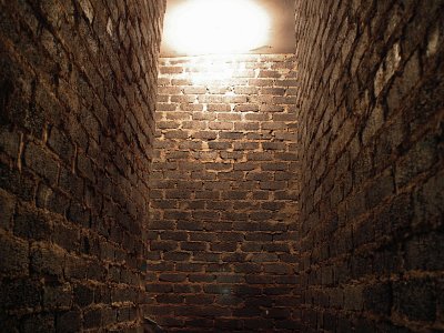 Corridor of slum apartments, Auret Street, Jeppestown