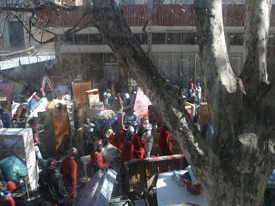 The Red Ants evict residents of Crest House, Main Street, Jeppestown