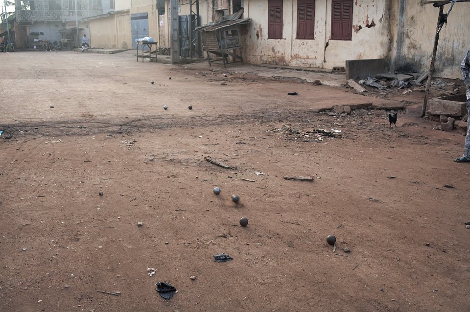 Game of petanque, Porto Novo, Benin, 2007