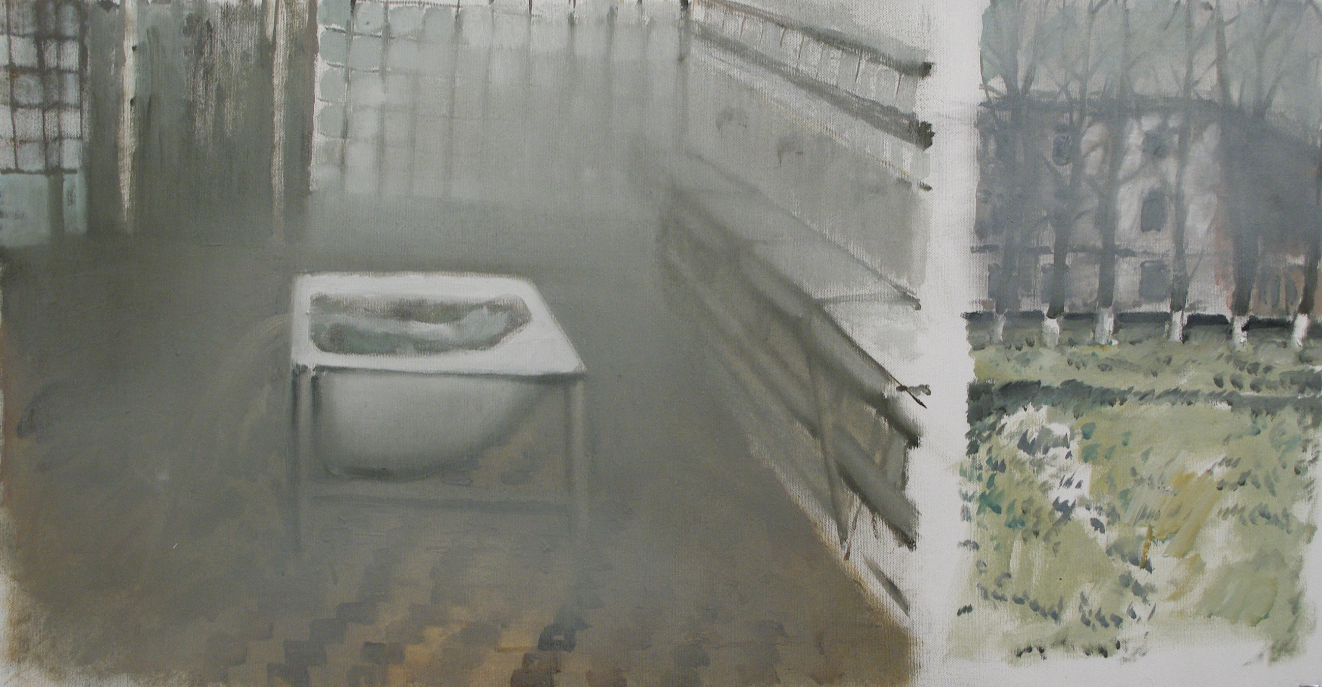 Washing Room - View from the Barracks, 2010