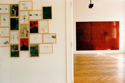 5 Berliner Künstler, installation view, vierte Etage, 1995