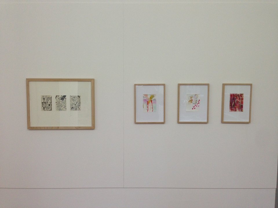 <p><em>Entwicklungsgeschichte der Kunst 1830 – 2140</em>, installation view, Kuckei + Kuckei, 2013</p>