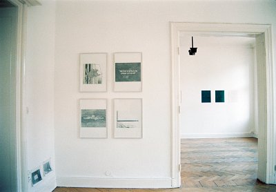 Die Skizze, installation view, vierte Etage, 1996