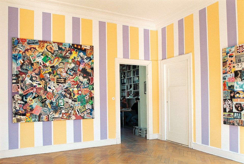 <p><em>Voges + Deisen zu Gast</em>, installation view, vierte Etage, 1996</p>