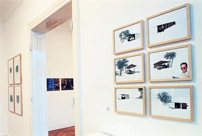 Arbeiten auf Papier, installation view, vierte Etage, 1995