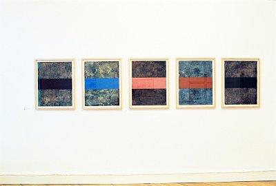 Arbeiten auf Papier, installation view, vierte Etage, 1995