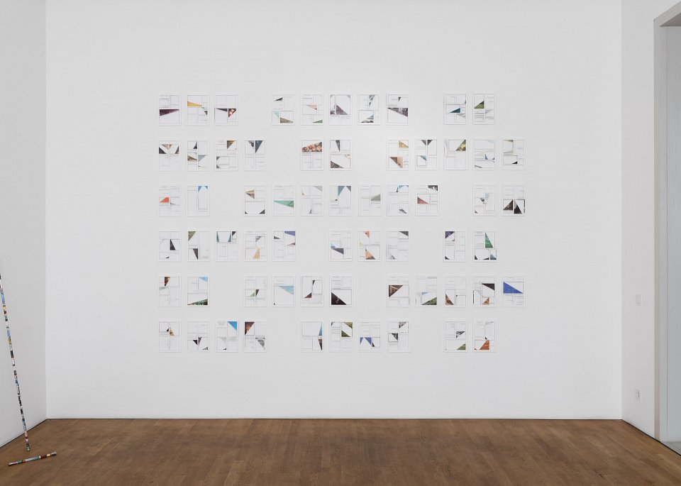 <p><em>Delving Into Visual Strata</em>, installation view, Kuckei + Kuckei, 2016</p>