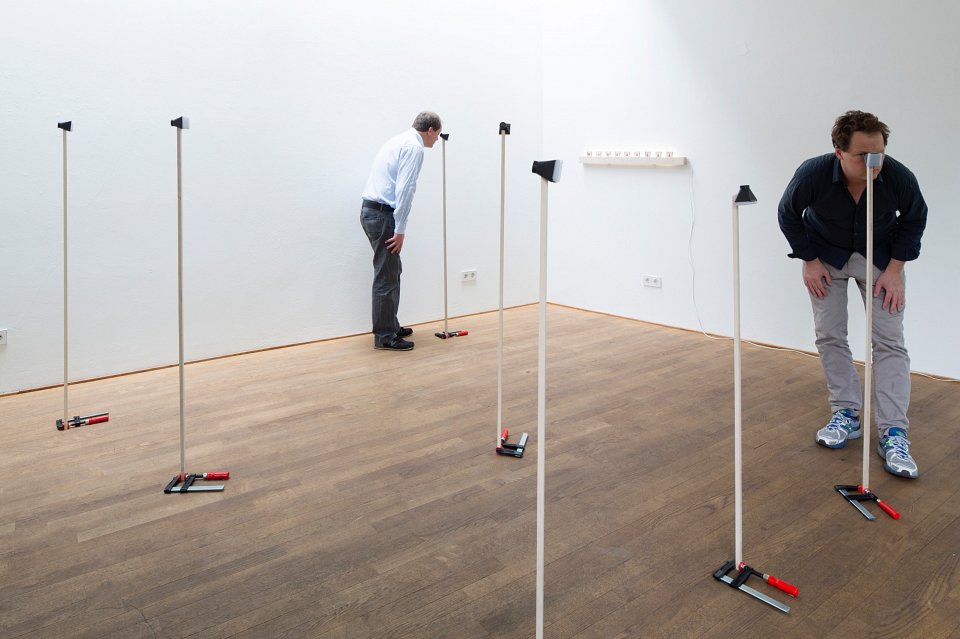 <p><em>Indistance</em>, installation view, Kuckei + Kuckei, 2014</p>