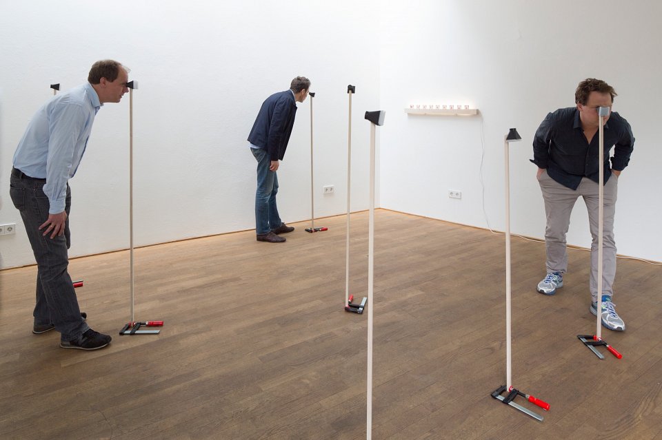 <p><em>Indistance</em>, installation view, Kuckei + Kuckei, 2014</p>