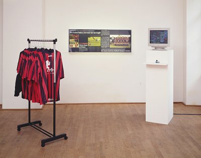 SVE Sponsoring, installation view, Kuckei + Kuckei, 1999