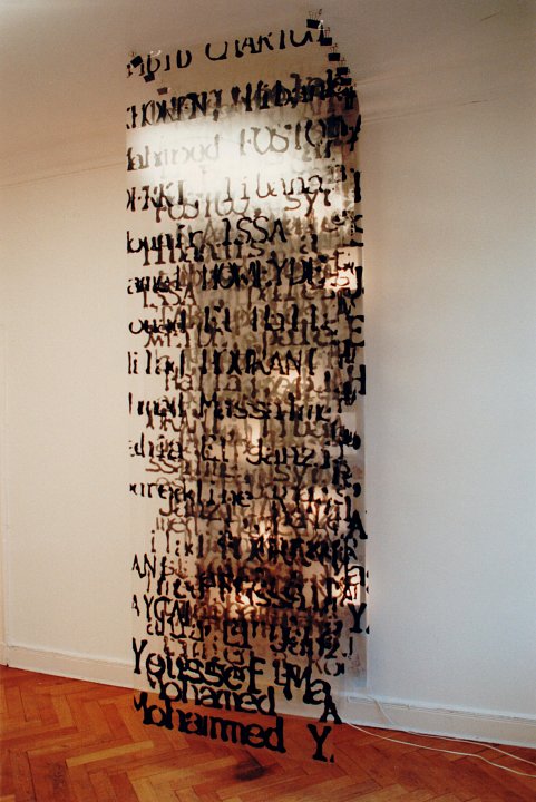 <p><em>Time – Out</em>, installation view, vierte Etage, 1994</p>