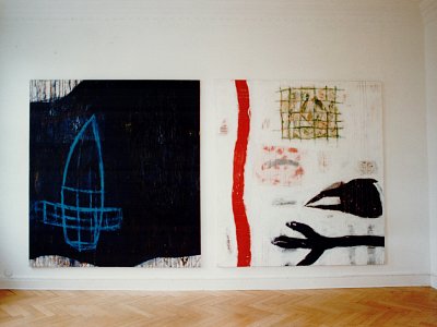 Malerei, installation view, vierte Etage, 1994