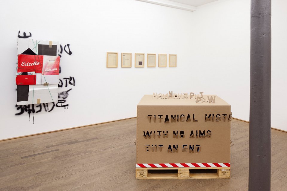 <p><em>Text</em>, installation view, Kuckei + Kuckei, 2011</p>