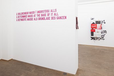 Text, installation view, Kuckei + Kuckei, 2011