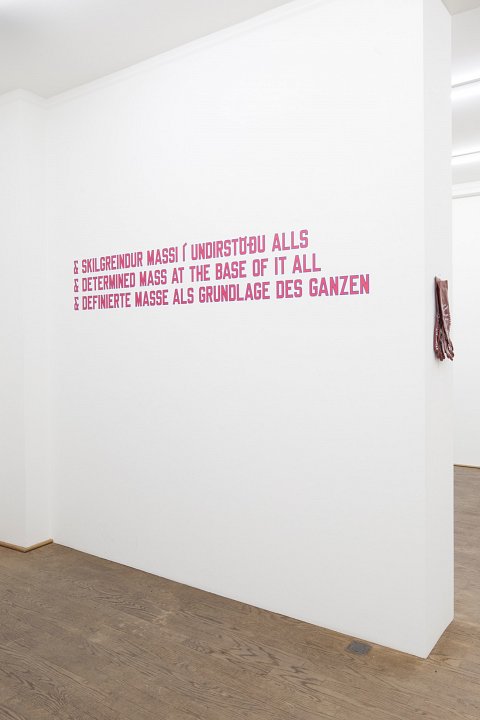 <p><em>Text</em>, installation view, Kuckei + Kuckei, 2011</p>