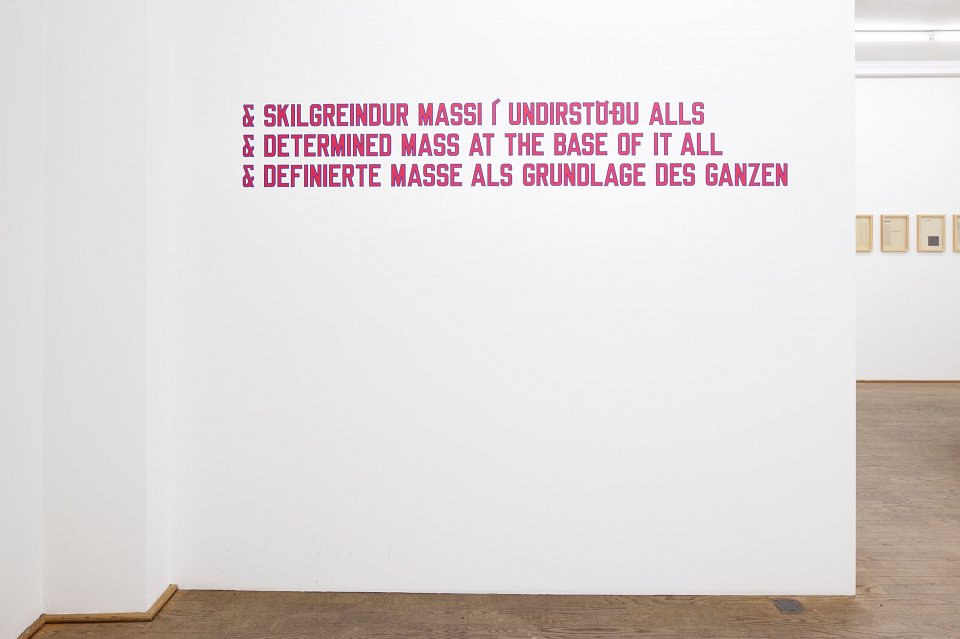 <p><em>Text</em>, installation view, Kuckei + Kuckei, 2011</p>