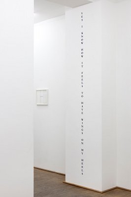 Text, installation view, Kuckei + Kuckei, 2011