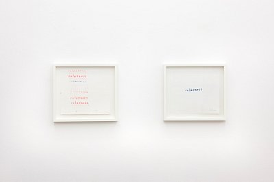 Text, installation view, Kuckei + Kuckei, 2011